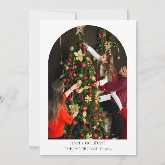 Weihnachtskarte Feiertagskarte (Vorderseite)