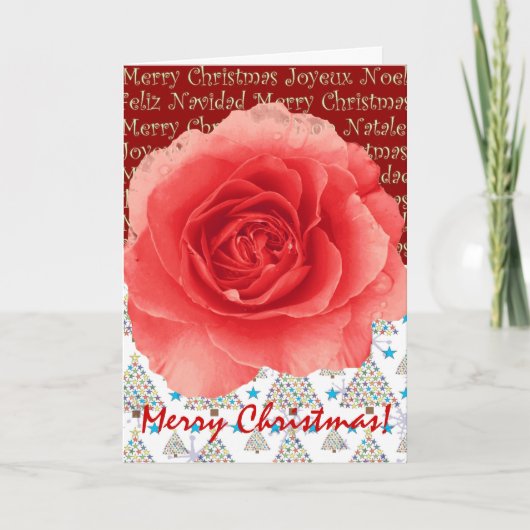 Weihnachtskarte Feiertagskarte (Vorderseite)