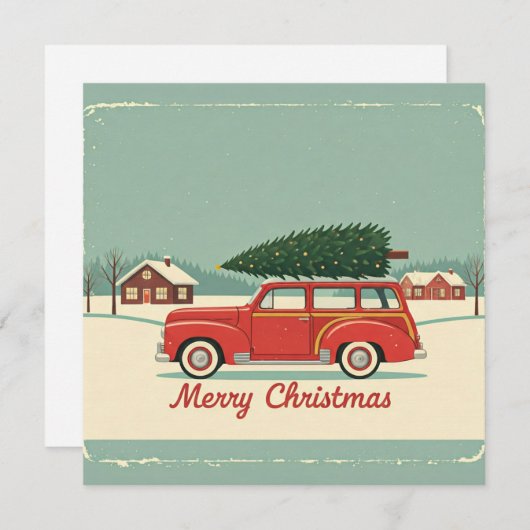 Weihnachtskarte Feiertagskarte (Vorne/Hinten)