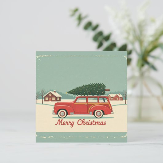 Weihnachtskarte Feiertagskarte (Stehend Vorderseite)