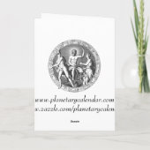 Weihnachtskarte Feiertagskarte (Rückseite)