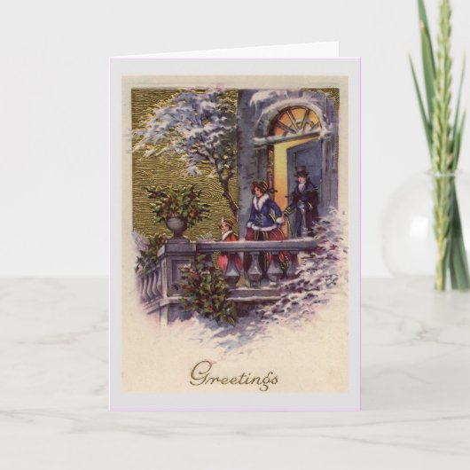 Weihnachtskarte Feiertagskarte (Vorderseite)