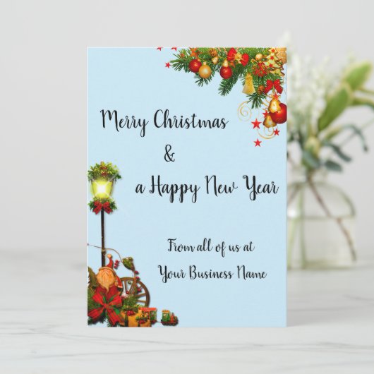 Weihnachtskarte Feiertagskarte (Stehend Vorderseite)