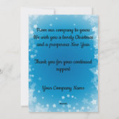 Weihnachtskarte Feiertagskarte (Rückseite)