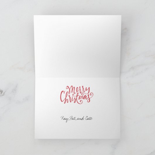 Weihnachtskarte Feiertagskarte (Innenseite)