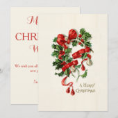 Weihnachtskarte Feiertagskarte (Vorne/Hinten)