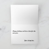 Weihnachtskarte Feiertagskarte (Innenseite)