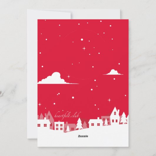 Weihnachtskarte Feiertagskarte (Rückseite)