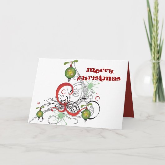 Weihnachtskarte Feiertagskarte (Vorderseite)