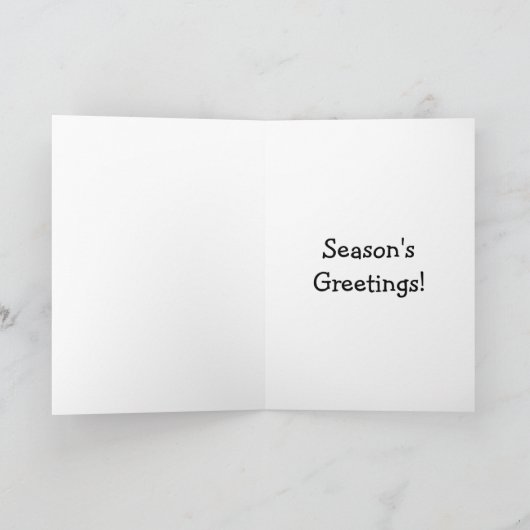 Weihnachtskarte Feiertagskarte (Innenseite)