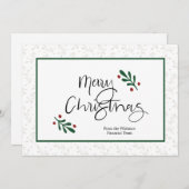 Weihnachtskarte Feiertagskarte (Vorne/Hinten)