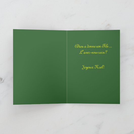 Weihnachtskarte Feiertagskarte (Innenseite)