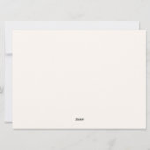 Weihnachtskarte Feiertagskarte (Rückseite)