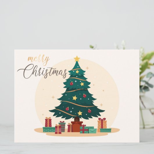 Weihnachtskarte Feiertagskarte (Stehend Vorderseite)