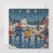 Weihnachtskarte Feiertagskarte (Vorderseite)