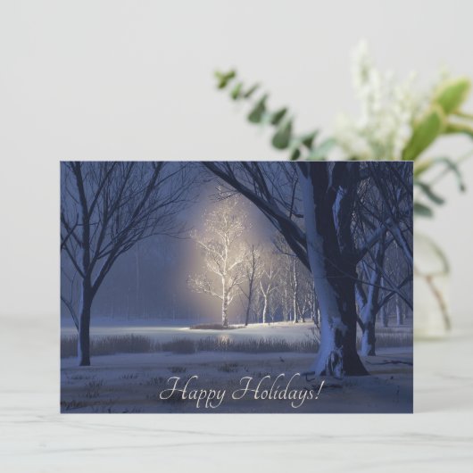 Weihnachtskarte Feiertagskarte (Stehend Vorderseite)