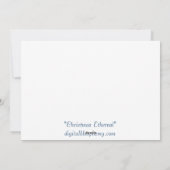 Weihnachtskarte Feiertagskarte (Rückseite)