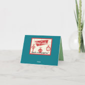 Weihnachtskarte Feiertagskarte (Rückseite)