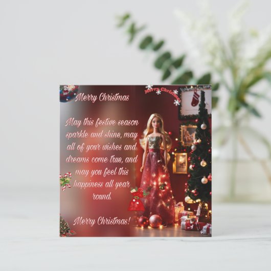 Weihnachtskarte Feiertagskarte (Stehend Vorderseite)