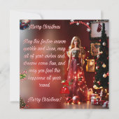 Weihnachtskarte Feiertagskarte (Vorderseite)