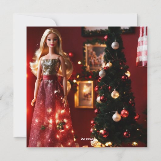 Weihnachtskarte Feiertagskarte (Rückseite)