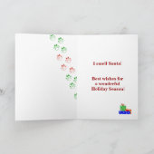 Weihnachtskarte Feiertagskarte (Innenseite)