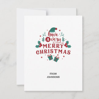 Weihnachtskarte Feiertagskarte