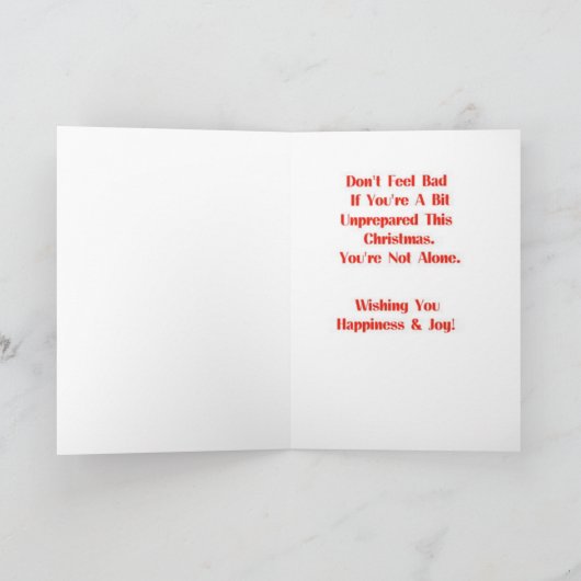 Weihnachtskarte Feiertagskarte (Innenseite)