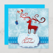 Weihnachtskarte Feiertagskarte (Vorne/Hinten)