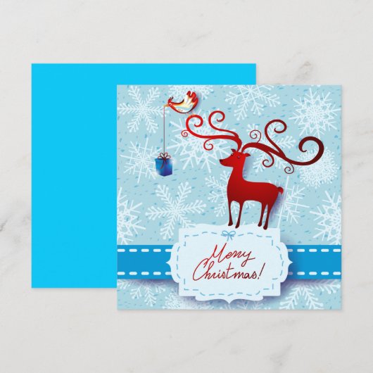 Weihnachtskarte Feiertagskarte (Vorne/Hinten)