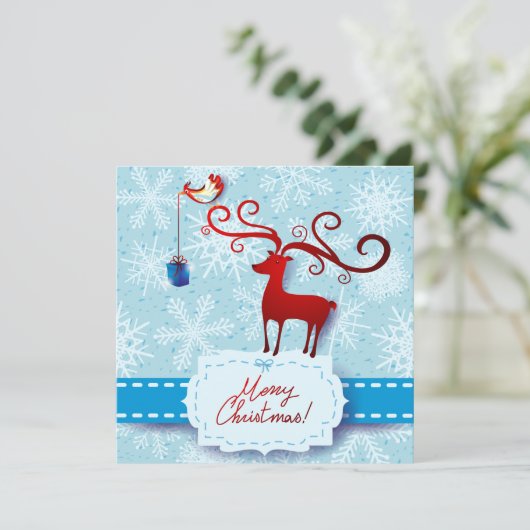 Weihnachtskarte Feiertagskarte (Stehend Vorderseite)