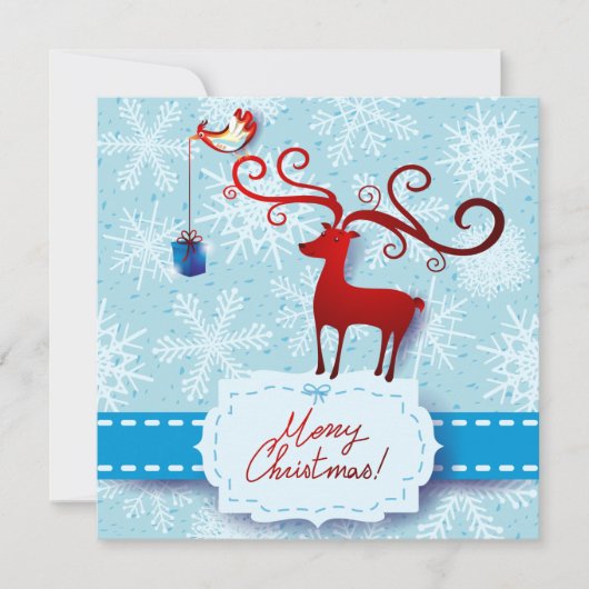 Weihnachtskarte Feiertagskarte (Vorderseite)