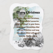 Weihnachtskarte Feiertagskarte (Vorne/Hinten)