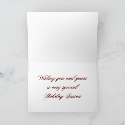 Weihnachtskarte Feiertagskarte (Innenseite)