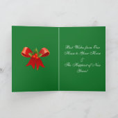 Weihnachtskarte Feiertagskarte (Innenseite)