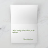 Weihnachtskarte Feiertagskarte (Innenseite)