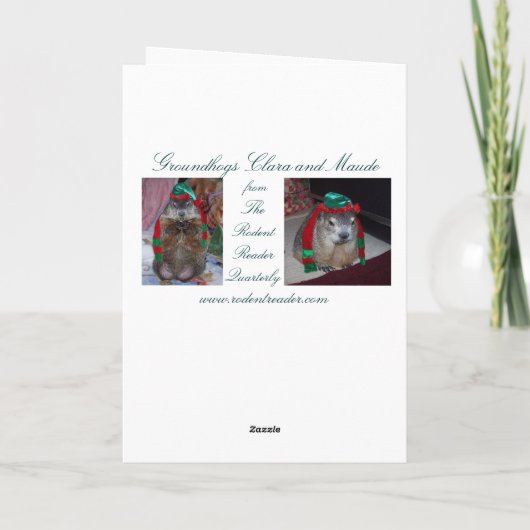 Weihnachtskarte Feiertagskarte (Rückseite)