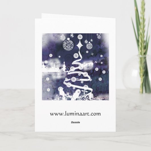 Weihnachtskarte Feiertagskarte (Rückseite)