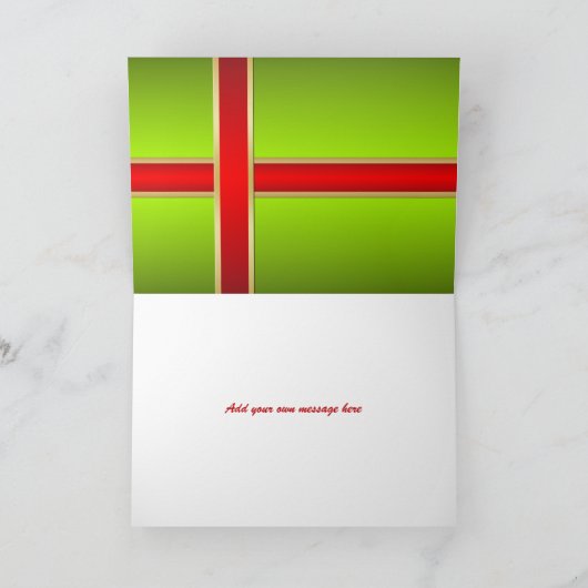 Weihnachtskarte Feiertagskarte (Innenseite)