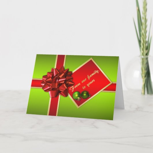 Weihnachtskarte Feiertagskarte (Vorderseite)