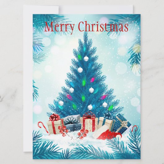 Weihnachtskarte Feiertagskarte (Vorderseite)