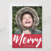 Weihnachtskarte Feiertagskarte (Vorderseite)