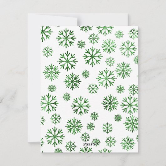 Weihnachtskarte Feiertagskarte (Rückseite)