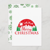 Weihnachtskarte Feiertagskarte (Vorne/Hinten)