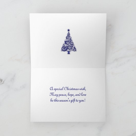 Weihnachtskarte Feiertagskarte (Innenseite)