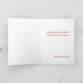 Weihnachtskarte Feiertagskarte (Innenseite)