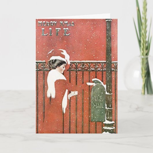 Weihnachtskarte Feiertagskarte (Vorderseite)