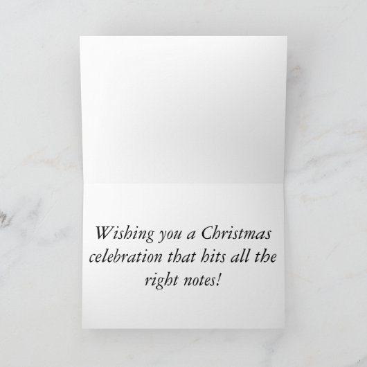 Weihnachtskarte Feiertagskarte (Innenseite)
