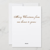 Weihnachtskarte Feiertagskarte (Rückseite)