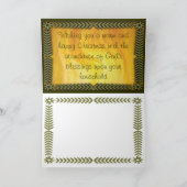 Weihnachtskarte Feiertagskarte (Innenseite)